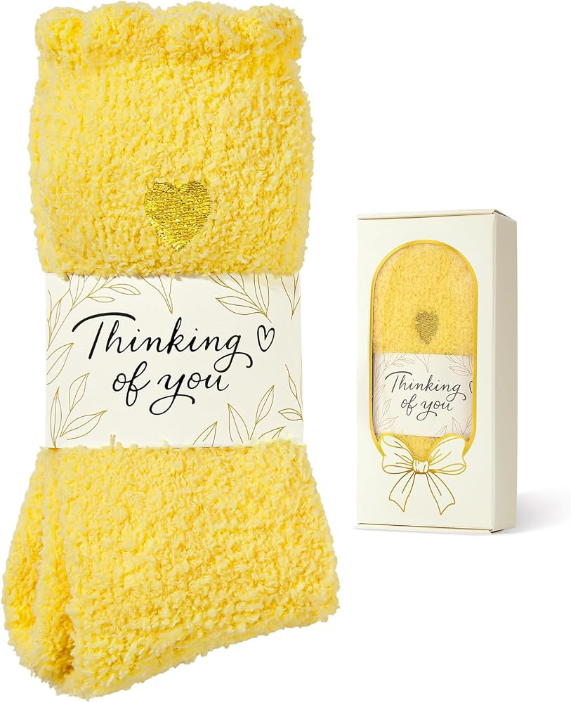 Fuzzy Socks for Women in Gift Box\uff0cGifts for Women with Thinking of You Wrap | Amazon (US)