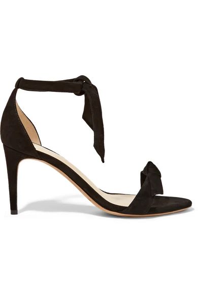 Patty bow-embellished suede sandals | NET-A-PORTER (US)