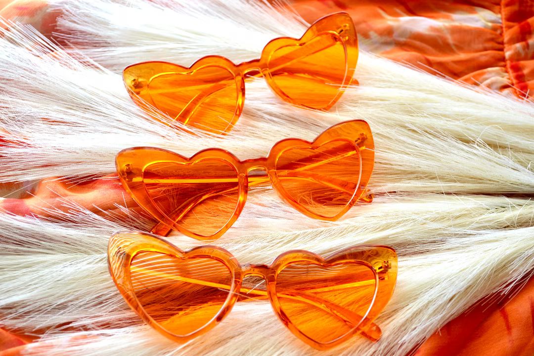 Orange Heart Bachelorette Party Sunglasses, Veuve Before Vows, Love at First Spritz Bridal Shower... | Etsy (US)