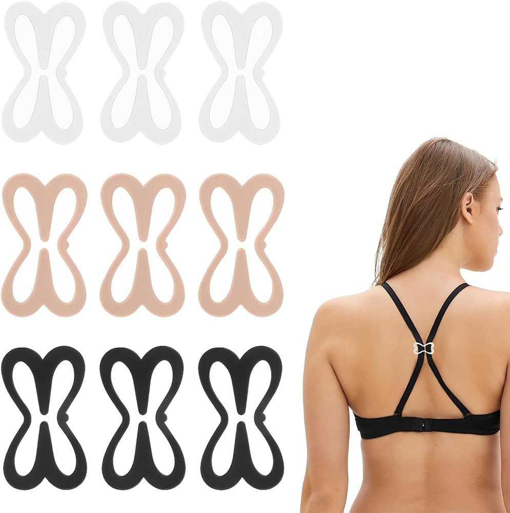 ZPLASK 9Pcs Racer Back Bra Clip, Non Slip Cross Bra Clips for Racer Back, Converter Hide Control ... | Amazon (UK)