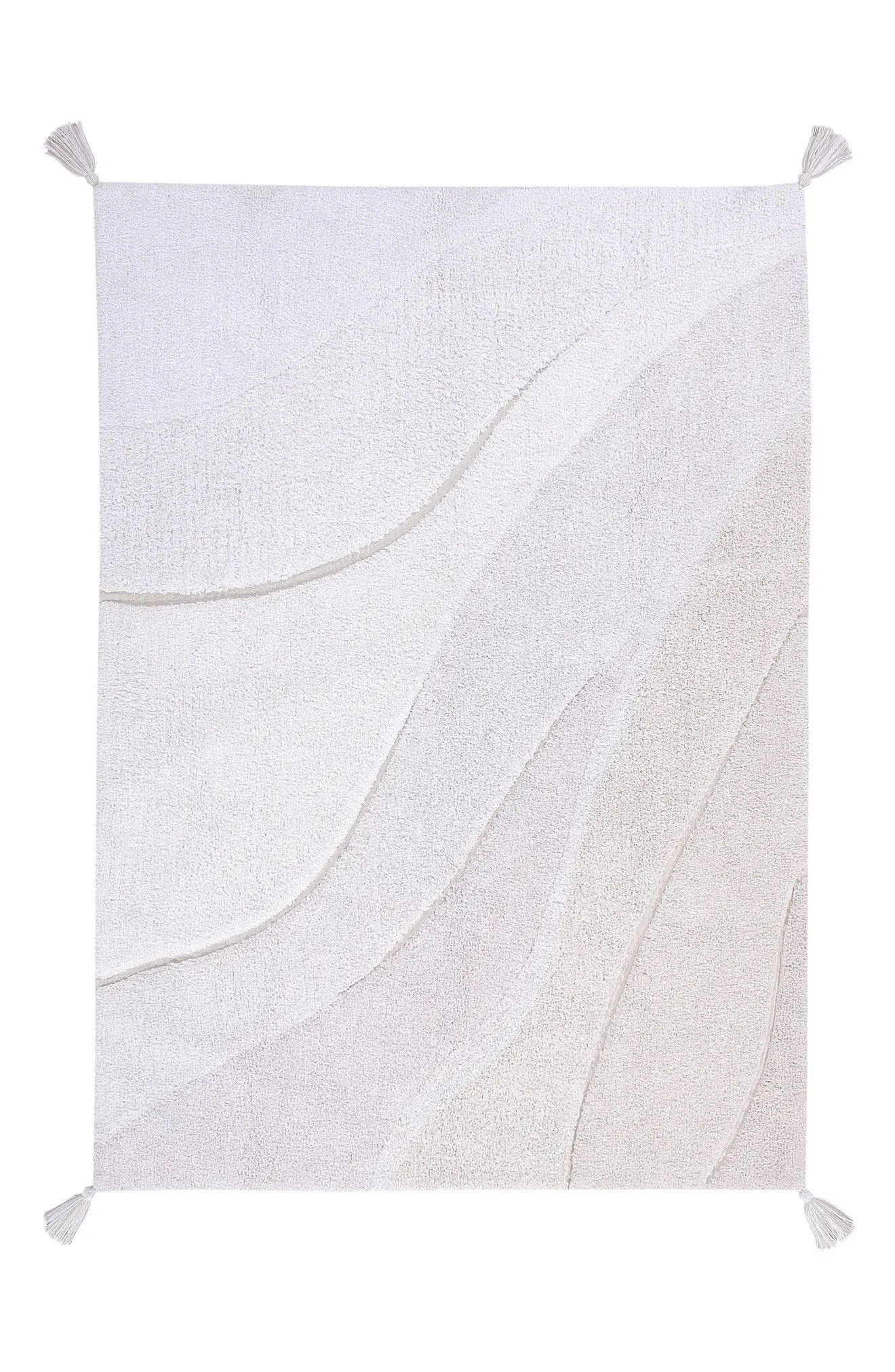 Lorena Canals Shades Washable Recycled Cotton Blend Rug in Ivory at Nordstrom | Nordstrom