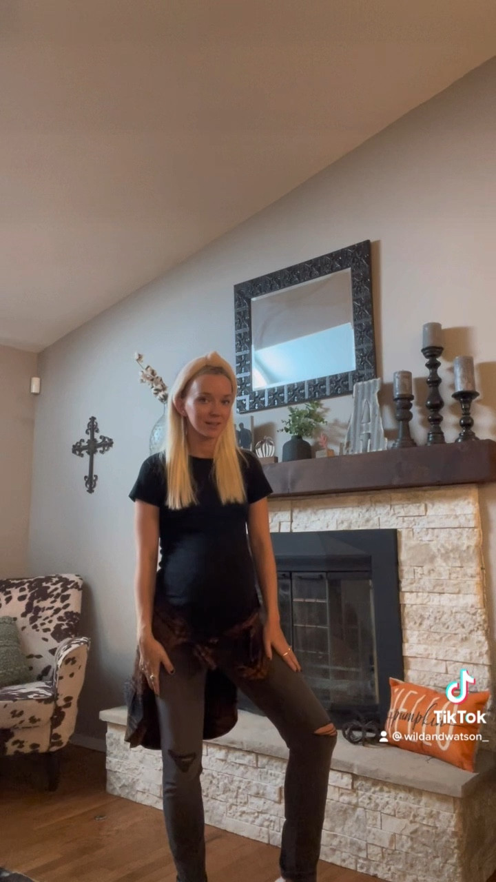 Todays fall pregnancy look from TikTok! 

#LTKbump #LTKSeasonal #LTKunder100