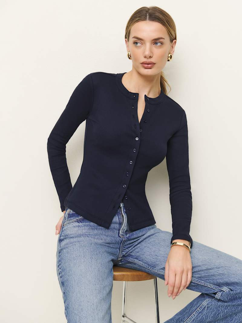 Hugh Knit Top | Reformation (Global)