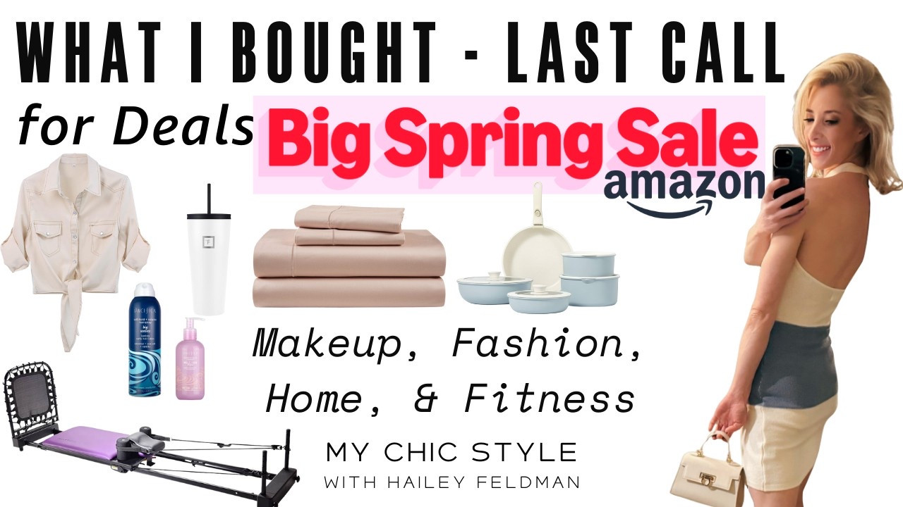 What have you bought so far? Amazon’s big spring sale ends tonight! I bought new sheets, a cute denim cotton top, a massive tumbler for working out. Still searching for runner rugs and fitness outfits like leggings and padded tops  

#LTKFindsUnder100 #LTKSaleAlert #LTKHome