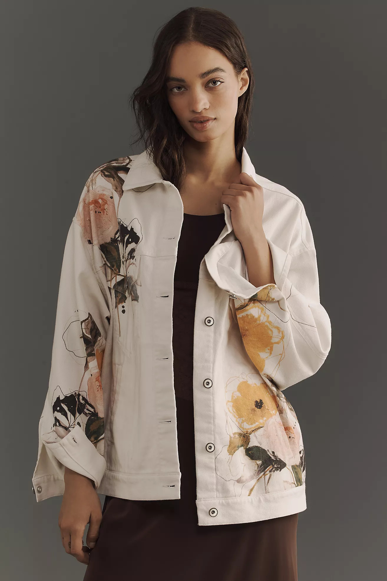 The Weston Denim Boyfriend Jacket by Pilcro: Leigh Viner Edition | Anthropologie (US)