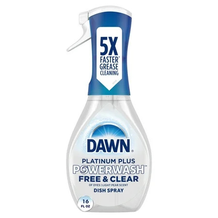 Dawn Powerwash Spray, Dish Soap, Dishwashing Liquid, Free & Clear, 1 Starter Kit, 16 Fl Oz | Walmart (US)
