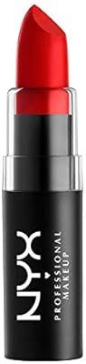 NYX PROFESSIONAL MAKEUP Matte Lipstick - Perfect Red, Bright Blue-Toned Red | Amazon (US)