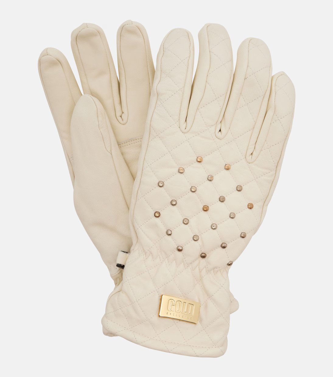 Glisten studded leather ski gloves | Mytheresa (US/CA)