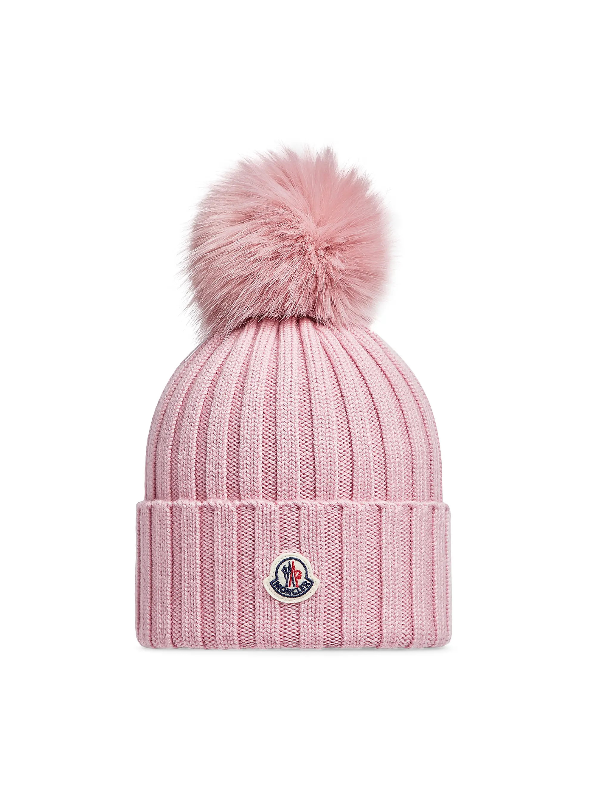 Wool Beanie with Faux Fur Pom-Pom | Saks Fifth Avenue