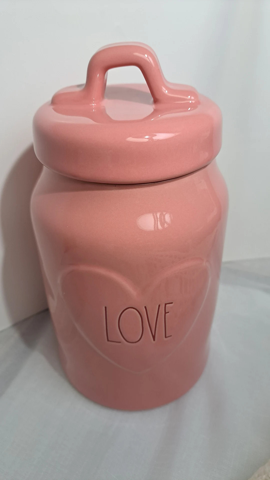 Rae Dunn Canister Cookie Jar Pink Love Happy Valentines Day - Etsy | Etsy (US)