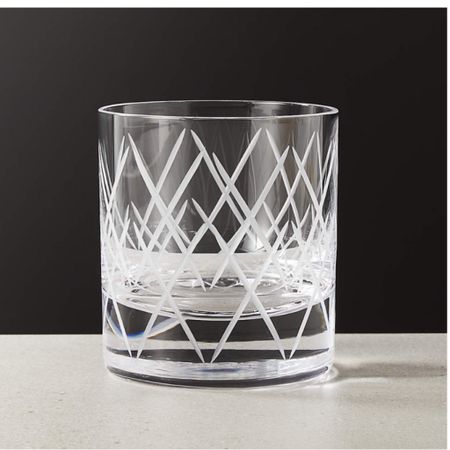 Whiskey glasses that are super durable, heavy and really pretty for a bar cart or gift with a bottle of whiskey 