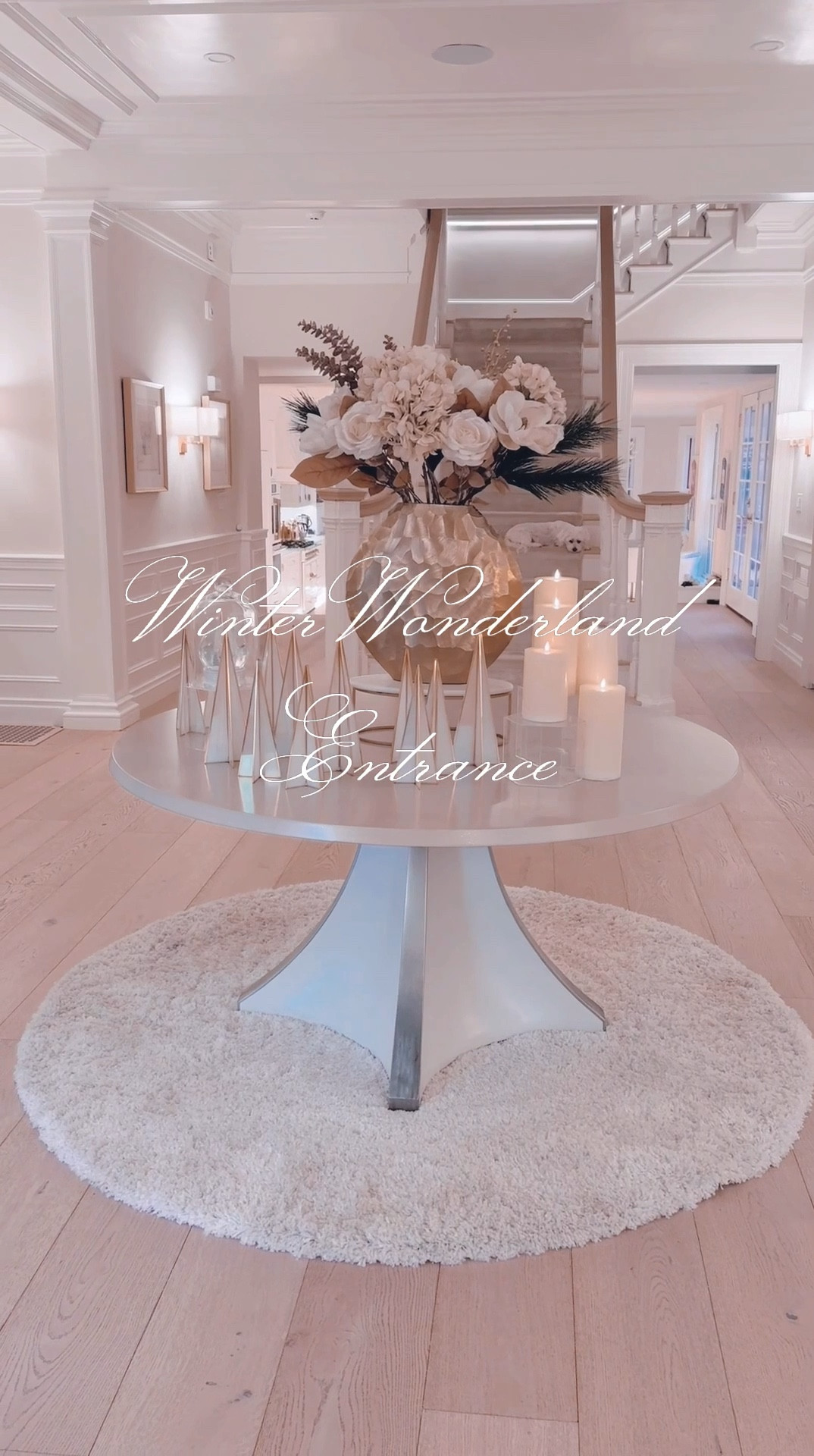 Hello darlings,
Now that the Christmas chaos has made its dramatic exit, let’s take a moment to revel in the serene beauty of winter. These next couple of months are all about cozying up indoors, restoring our sparkle, and savoring the art of hygge. Enter my theme for January: Winter Wonderland—a glamorous, modern take on a snowy forest, with a hint of chic elegance. ❄️✨
This month, I’m indulging in a palette of white, gold, and glass—think snow-kissed glamour meets contemporary charm. On my entrance table, I’ve styled a scene that feels both timeless and magical. At its center, a stunning floral arrangement takes pride of place, set in a vase elevated on a pedestal for a dramatic effect. Surrounding it, I’ve added pillar candles on risers for warmth and dimension. Beneath a delicate cloche, a sparkling snow globe sits like a whimsical nod to my frosted garden outside. And, across the table, I’ve created a dreamy glass forest using figurines I picked up before Christmas—don’t worry, I’ll link similar treasures for you!
The result? A vignette that’s soothing, elegant, timeless, and undeniably glamorous. Winter is a season of stillness and beauty, so let’s not rush into Easter bunnies just yet. Take this time to slow down, embrace the frost, and elevate your home with cozy sophistication. Follow along for more of my Winter Wonderland journey. ❄️ Stay chic and fabulous!

#LTKSeasonal #LTKHome #LTKWatchNow