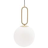 VidaLite Modern Glass Globe Pendant Light 25W, Adjustable Height for Kitchen Island Living Bedroom a | Amazon (US)