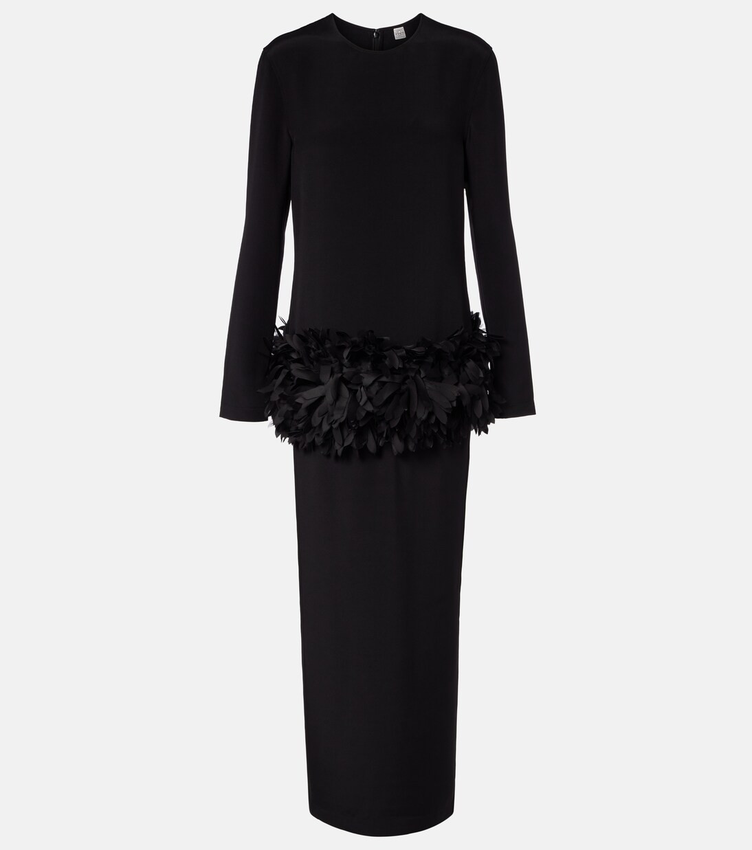 Petal silk-trimmed maxi dress | Mytheresa (INTL)