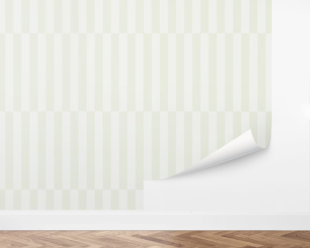 Custom Striped Peel and Stick Wallpaper, Removable Wallpaper - Striped Duo Wallpaper by Love vs. ... | Etsy (US)