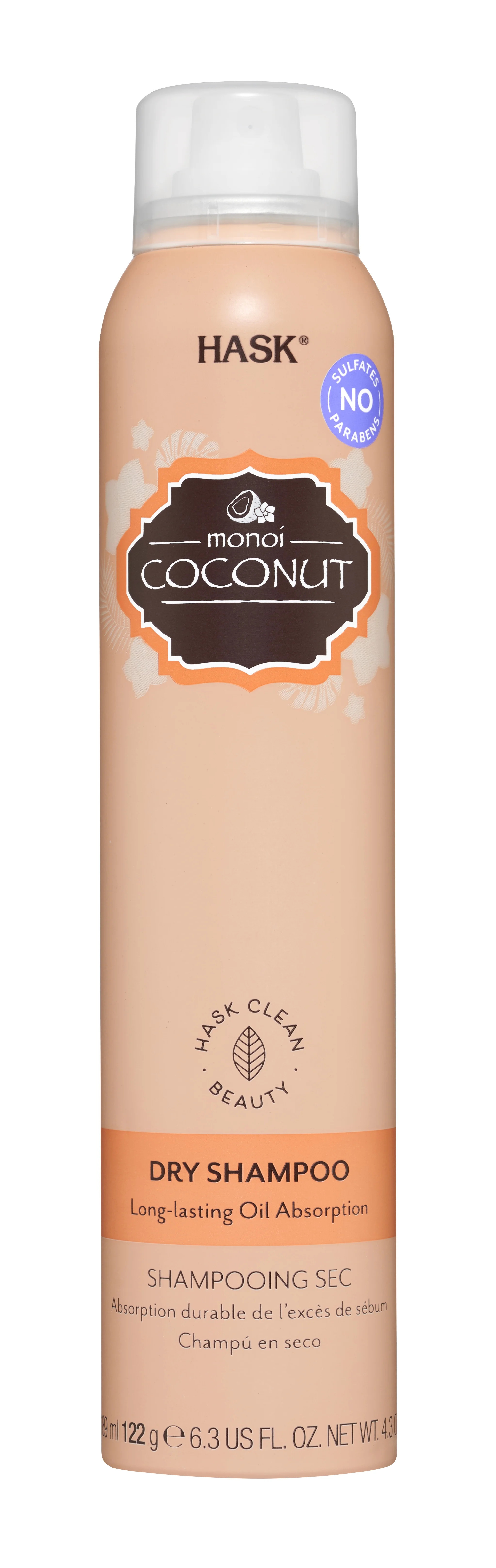 Hask Monoi Coconut nourishing Dry Shampoo, 6.3 fl oz - Walmart.com | Walmart (US)