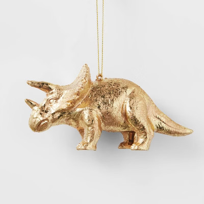 Triceratops Christmas Tree Ornament Gold Foil - Wondershop™ | Target