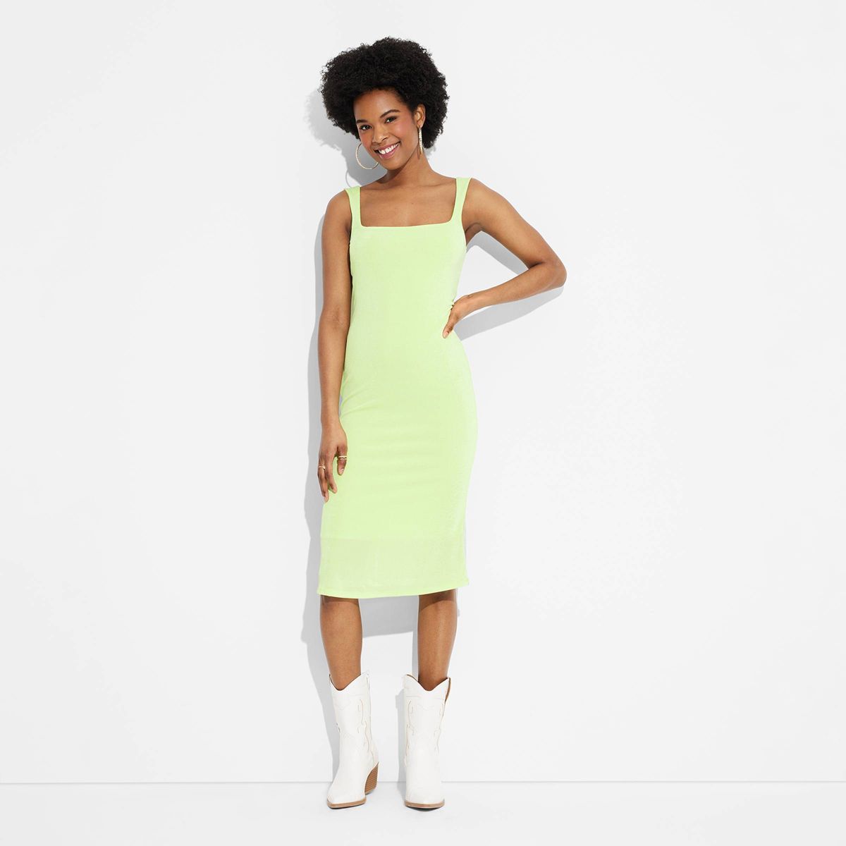 Women's Square Neck Midi Dress - Wild Fable™ | Target