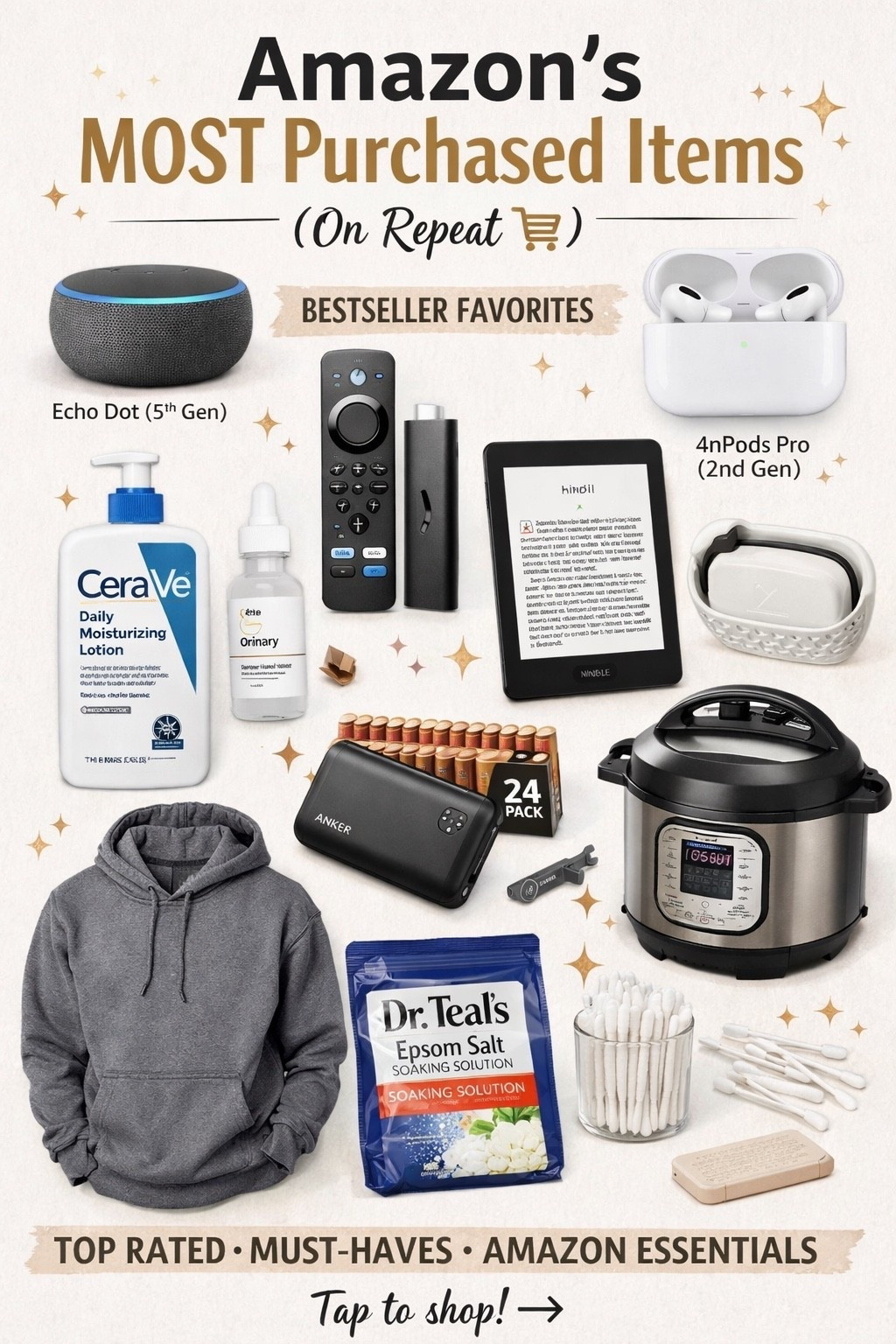 ✨ Amazon’s MOST Purchased Items (On Repeat 🛒) ✨
These are the top-rated, best-selling Amazon finds everyone keeps rebuying — and yes, they’re worth the hype 👏
✔️ Everyday essentials
✔️ Viral home + tech finds
✔️ Budget-friendly + Prime-approved
✔️ Thousands of 5⭐️ reviews
If you love easy wins + practical must-haves, this list is for you 🤍
👉 Tap to shop all the Amazon best sellers I actually use & recommend
#AmazonFinds #AmazonMustHaves #LTKFinds #LTKHome #LTKDeals #AmazonFavorites #PrimeFinds #OnlineShopping #MomFinds #EverydayEssentials

#LTKSaleAlert #LTKSpringSale #LTKSeasonal