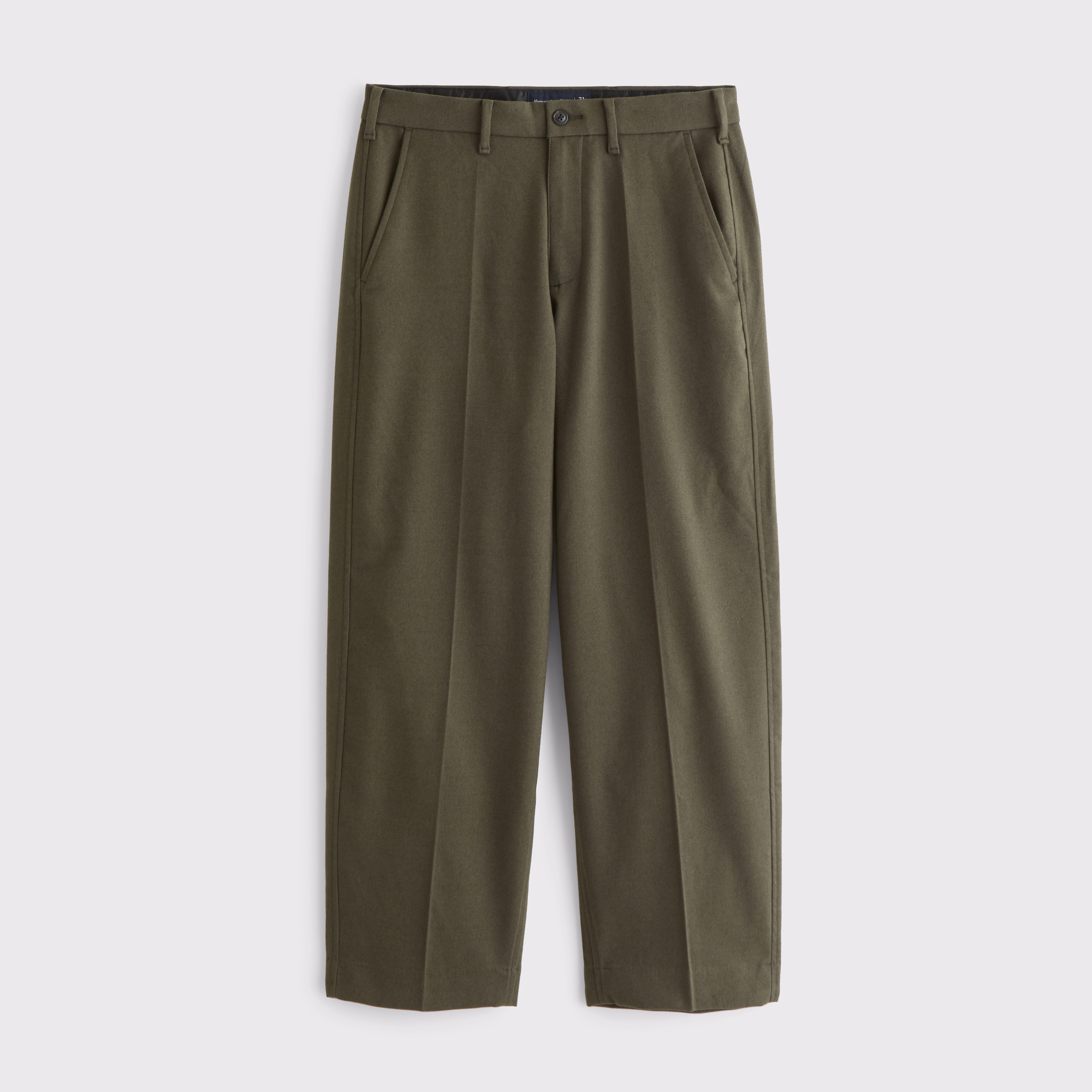 Brushed Woven Baggy Trouser | Abercrombie & Fitch (US)
