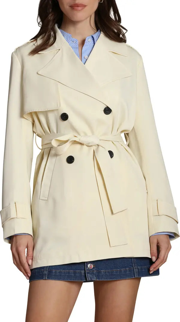 Double Breasted Short Trench Coat | Nordstrom