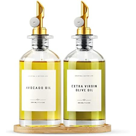 Amazon.com: Molimoli Olive Oil Dispenser Bottle for Kitchen, Coffee Syrup Dispenser w. Weighted P... | Amazon (US)