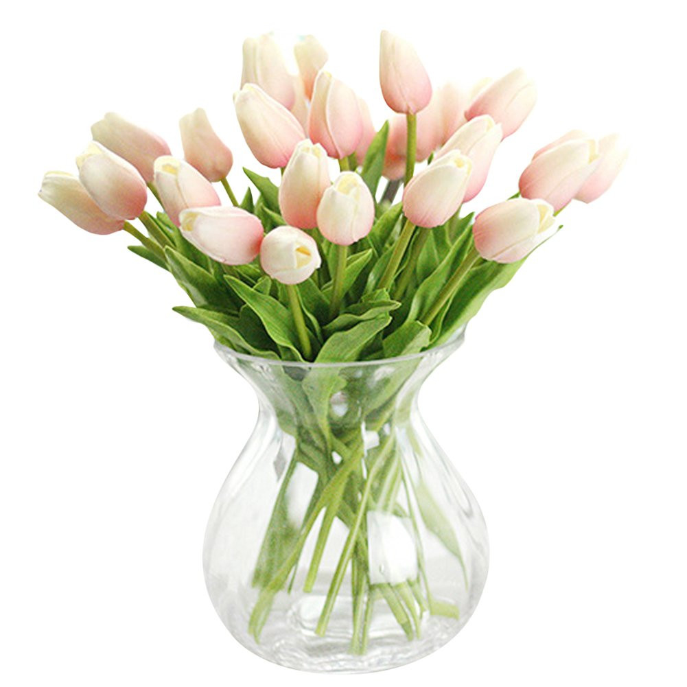 XHSP 30 pcs Real-touch Artificial Tulip Flowers Home Wedding Party Decor | Amazon (US)
