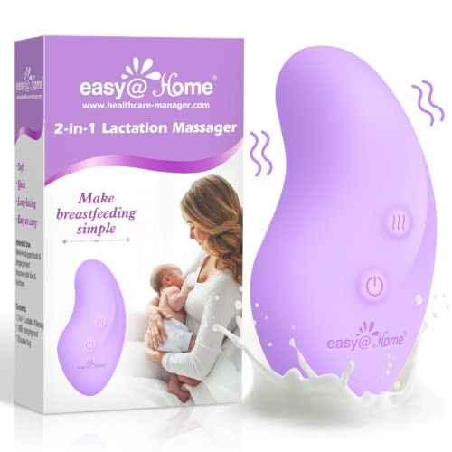 Easy@Home Lactation Massager for Breastfeeding: 2-in-1 Nursing Baby Pump Mom Breast Support | Warming Sore Tenderness Relief Nipple Massage | Postpartum Essential | Improves Breastmilk Flow EHL038 | Amazon (US)