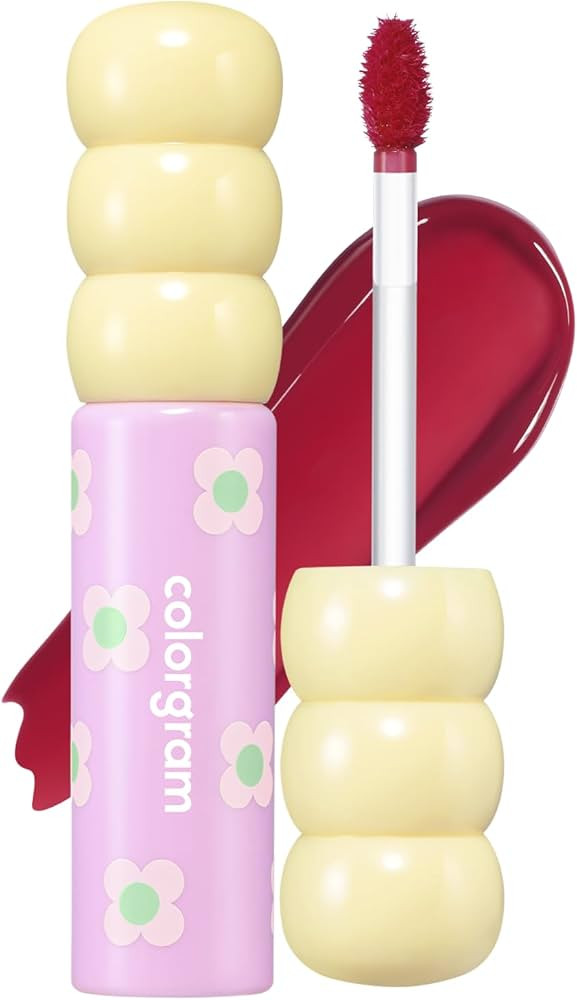COLORGRAM Fruity Glass Tint 08 Lovely Raspberry | Korean Long Lasting & Waterproof Lip Stain | Gl... | Amazon (US)