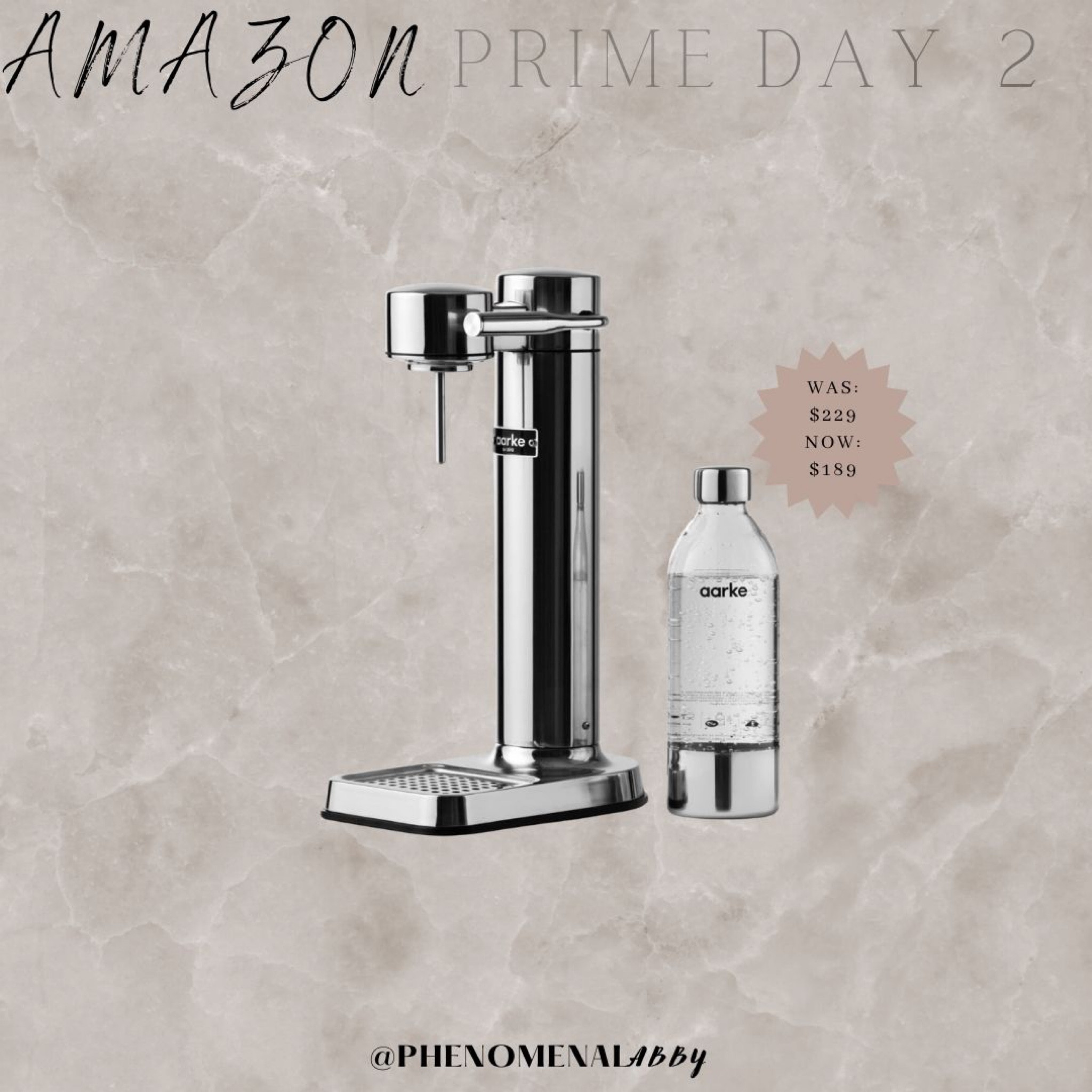 My husband loves this carbonator. It’s very aesthetically pleasing on your kitchen counter table. It is also very compact which is great for small counter space kitchens. 

#LTKxPrimeDay #LTKhome #LTKsalealert