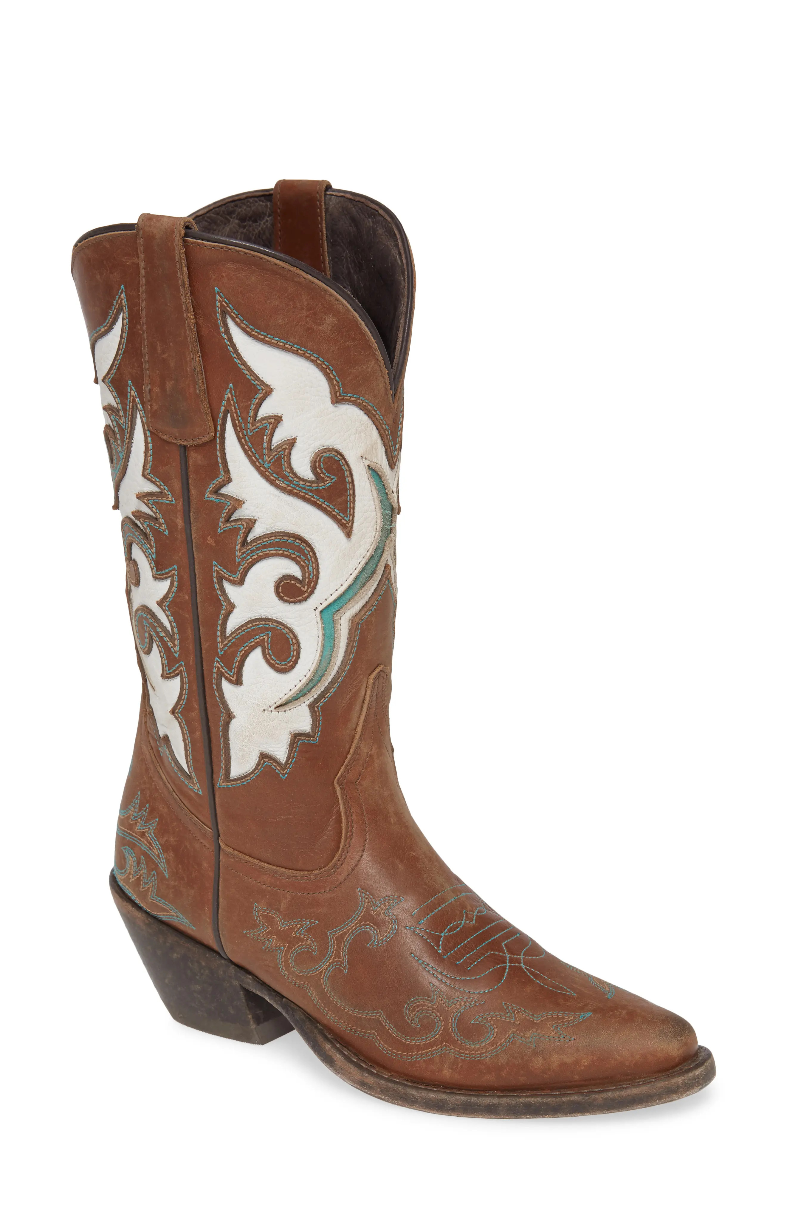 Women's Matisse Stampede Cowboy Boot, Size 7.5 M - Brown | Nordstrom