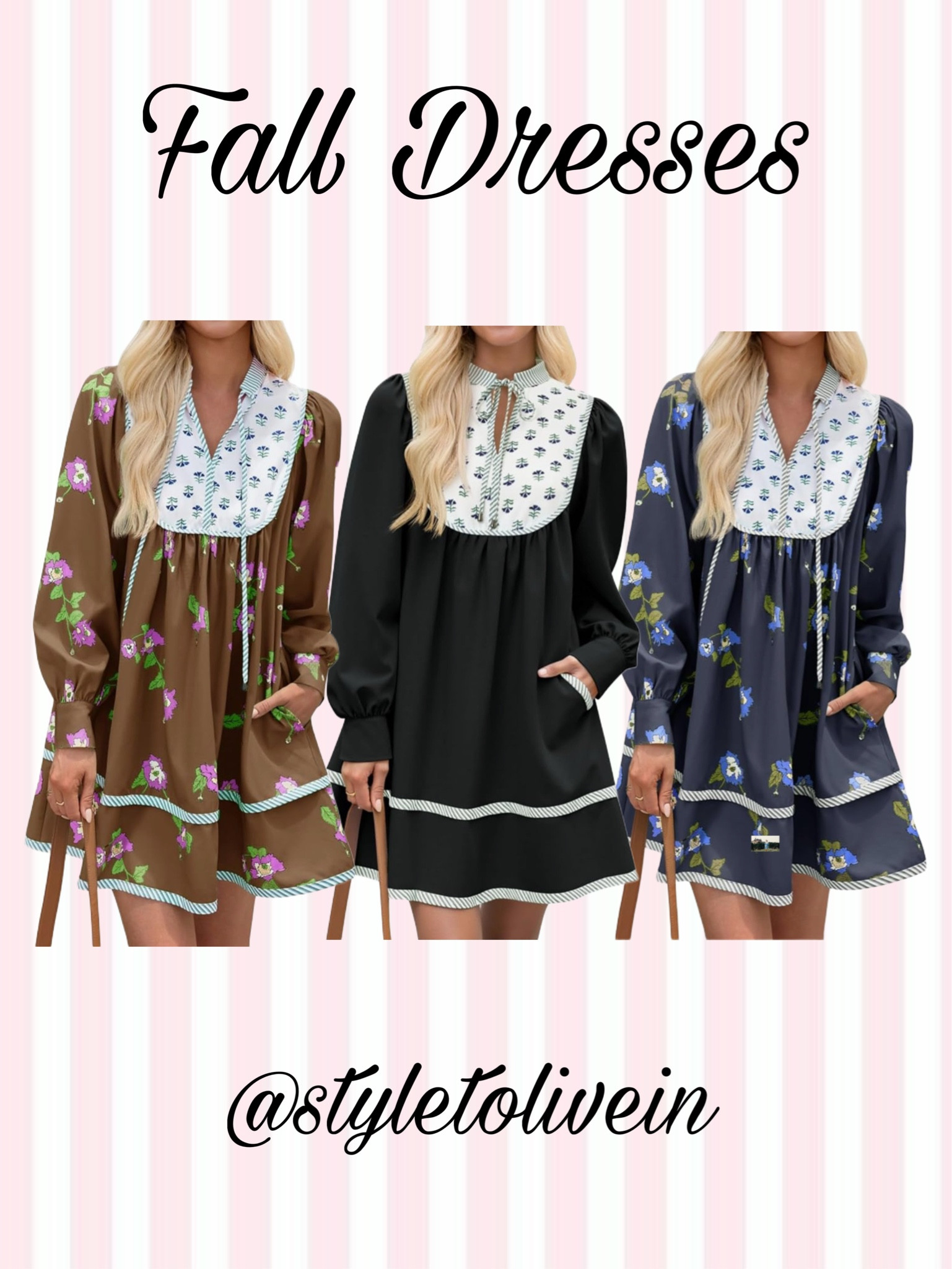 These dresses are so adorable. I love the fall colors with the floral print. This dress has such cute detailing! Great for family photos or the pumpkin patch! 

Dresses | dress | fall dress | casual dress | Thanksgiving | pumpkin patch | fall family photos | wedding guest | concert | date night | Amazon 

#LTKFindsUnder50 #LTKSeasonal #LTKStyleTip

#LTKFindsUnder50 #LTKSaleAlert #LTKStyleTip