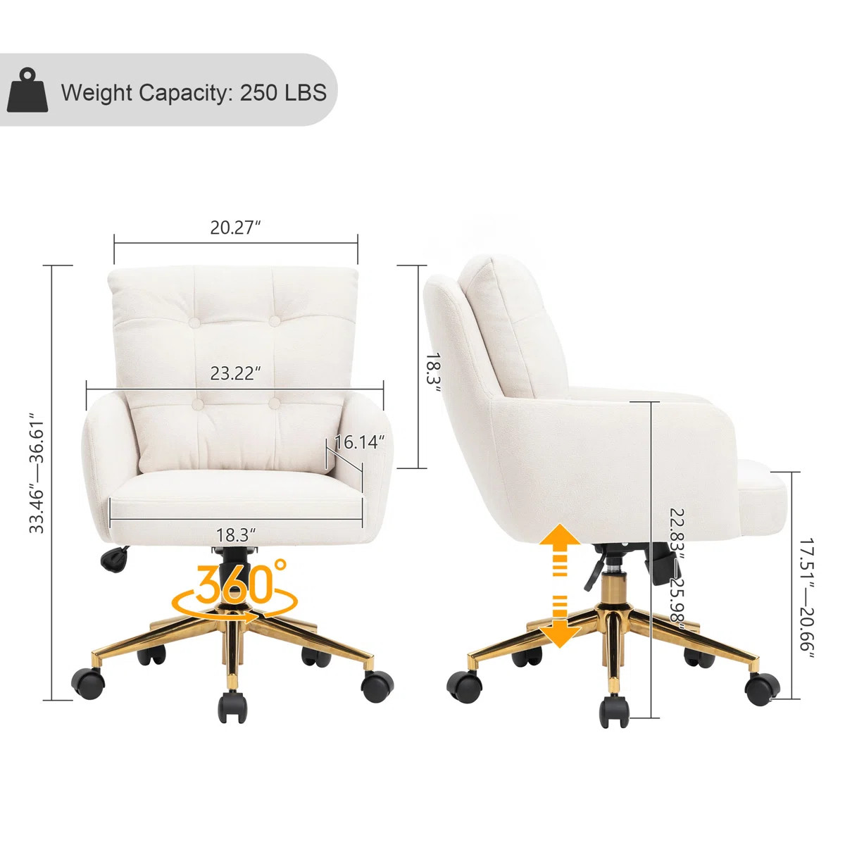 Mercer41 Zareon Polyester Office Chair & Reviews | Wayfair | Wayfair North America