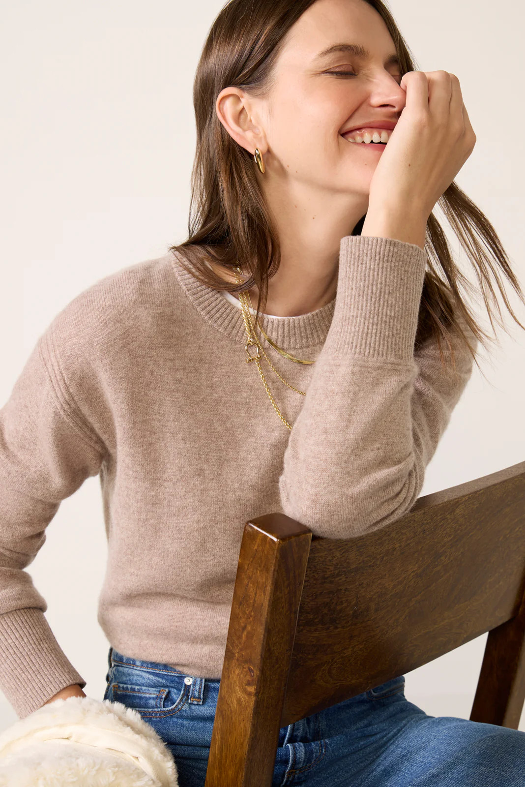 Minka Long Sleeve Cashmere Sweater | Evereve