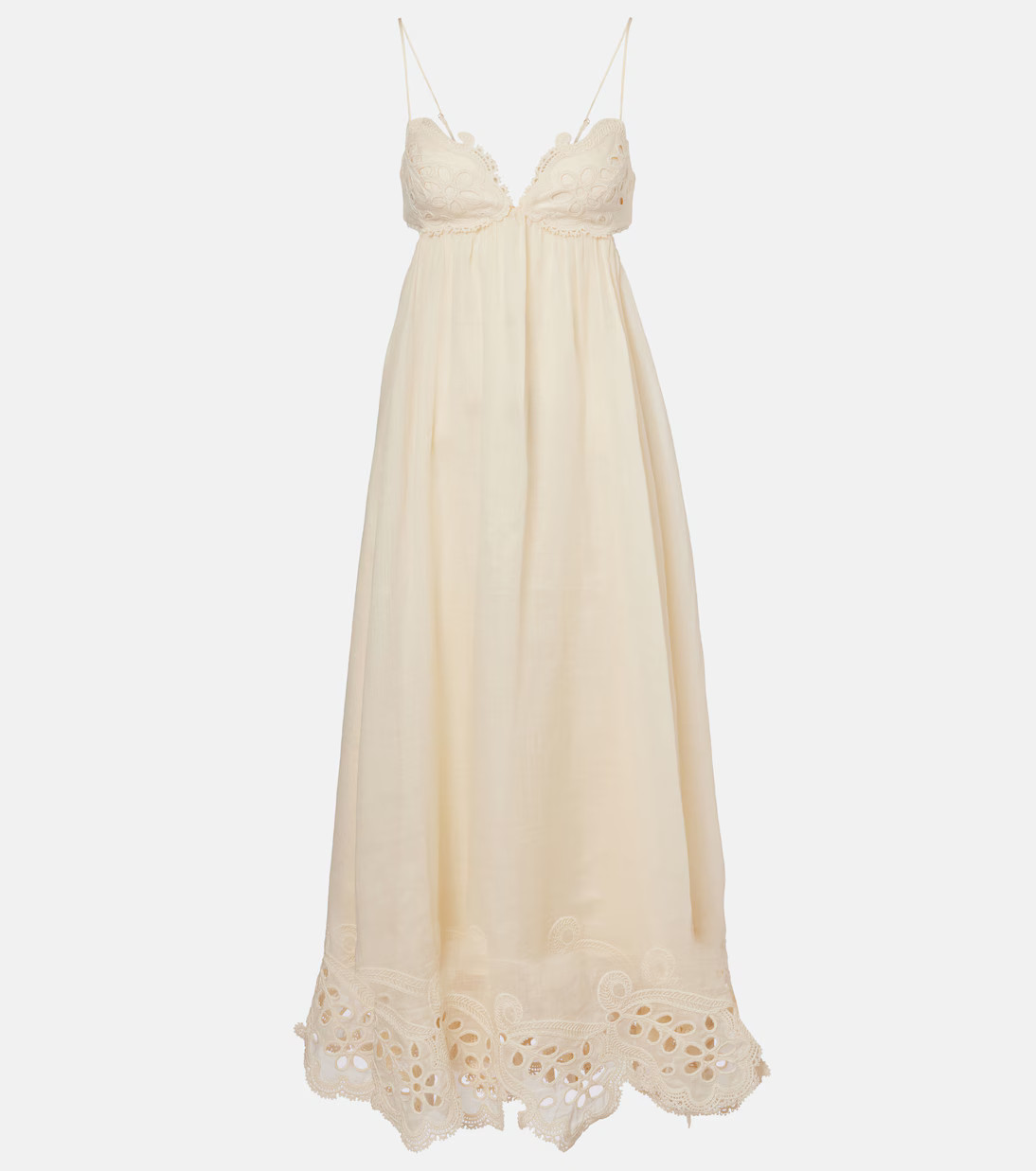 Coco embroidered ramie maxi dress | Mytheresa (US/CA)