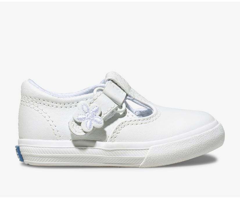 Little Kid's Daphne T-Strap Leather Sneaker | Keds (US)