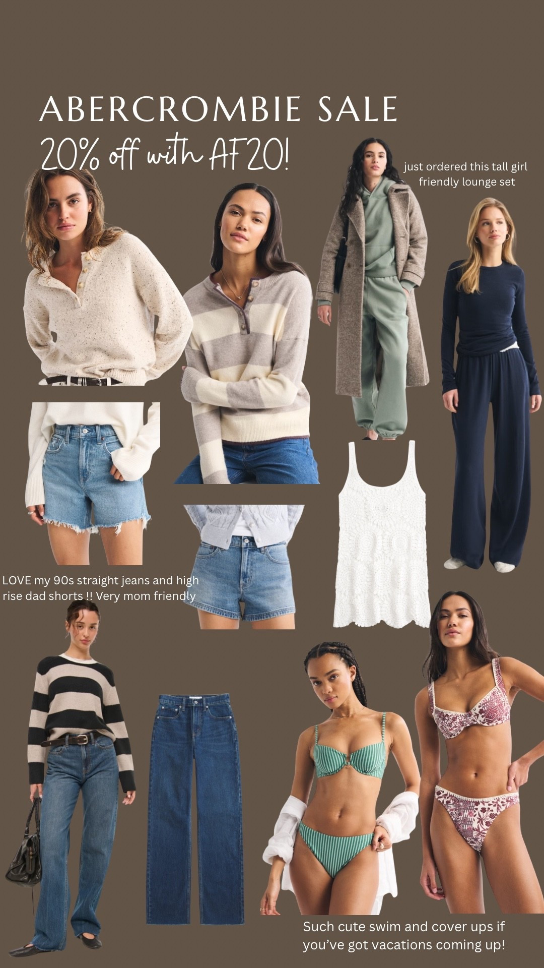 Use code AF20 for 20% off 

#LTKTall #LTKootd #LTKmomlife