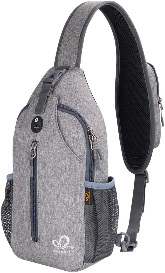WATERFLY Crossbody Sling Backpack Sling Bag Travel Hiking Chest Bag Daypack | Amazon (US)