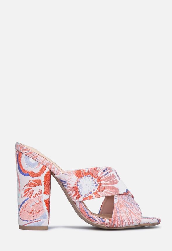 Evetta Crisscross Heeled Mule | JustFab