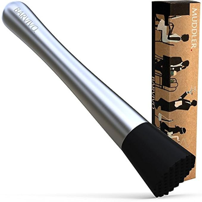 Professional Drink Muddler - Ideal Bartender Tool for Old Fashioned & Mojitos by BARVIVO - Muddle &  | Amazon (US)