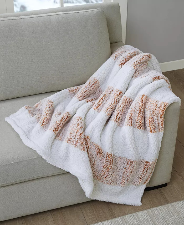Cozy Sherpa Throw, 50" x 60" | Macy's