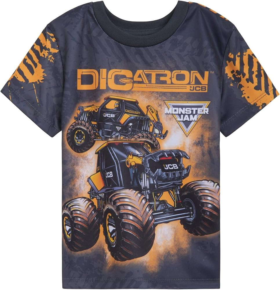 Monster Jam Matching Family T-Shirt Toddler to Adult Grave Digger El Toro Loco Megalodon | Amazon (US)