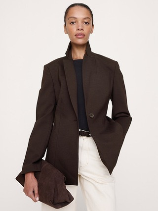Slim Everywhere Ponte Blazer | Banana Republic (US)