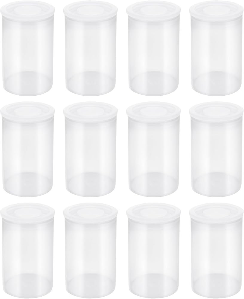 Quacc 12 PCS Clear Film Canisters with Lids, Film Canister Rocket Tube for Science Art Project, E... | Amazon (US)