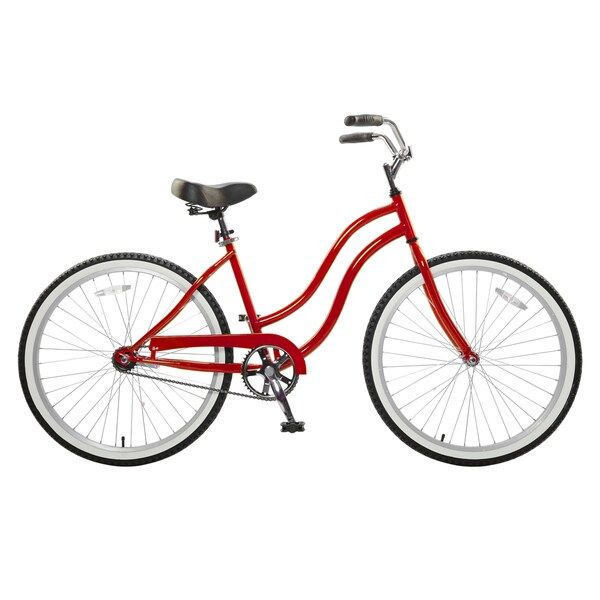 Cycle Force Women's Red 26-inch Cruiser Bike | Bed Bath & Beyond