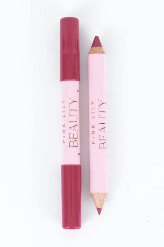 Pink Lily Beauty Double Bloom Dual Lipstick & Lip Liner - Pink Sorbet | Pink Lily
