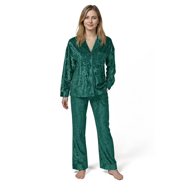 Lord & Taylor Women's 2-Piece Velour Pajama Set | Sam's Club