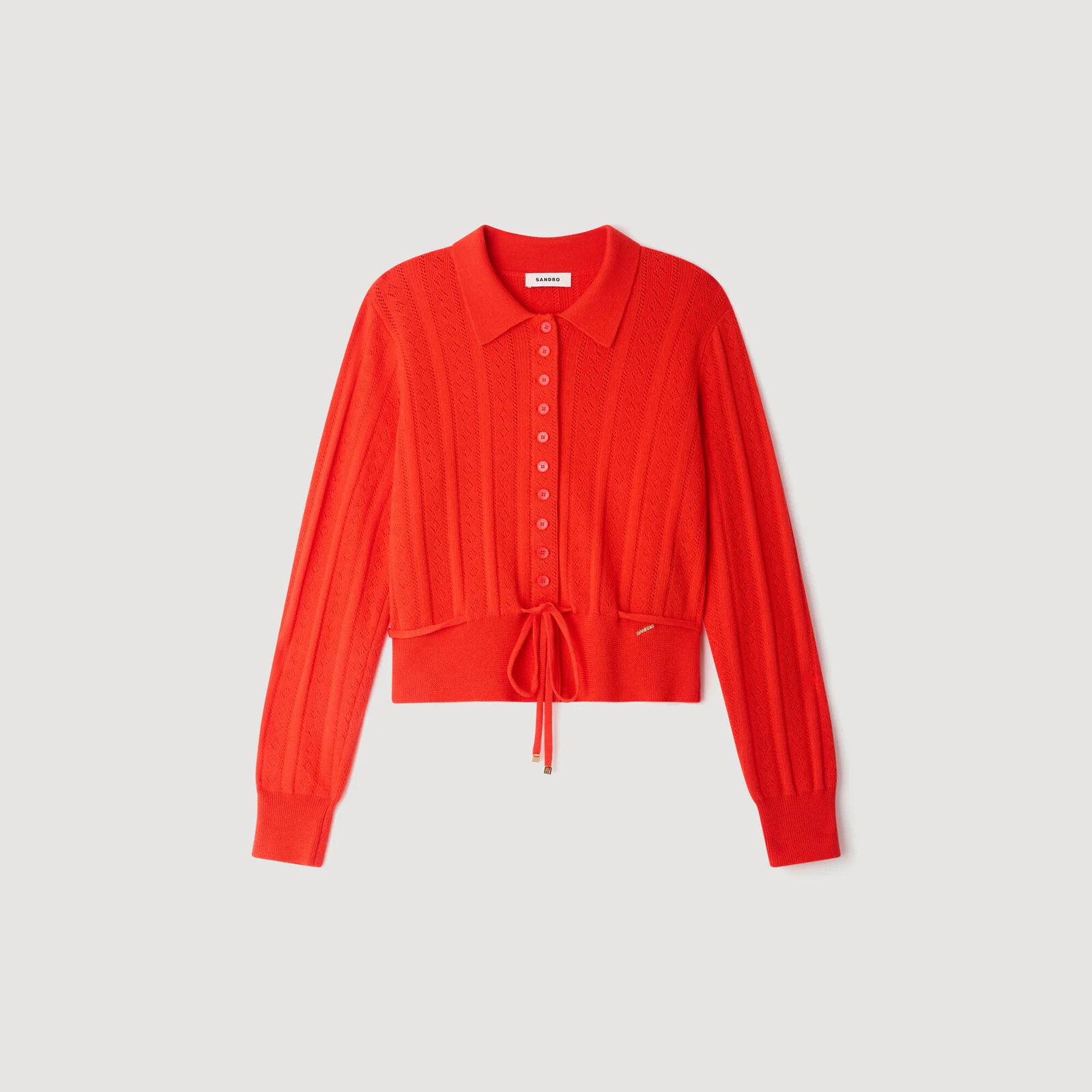Pointelle knit cardigan | Sandro US | Sandro-Paris US