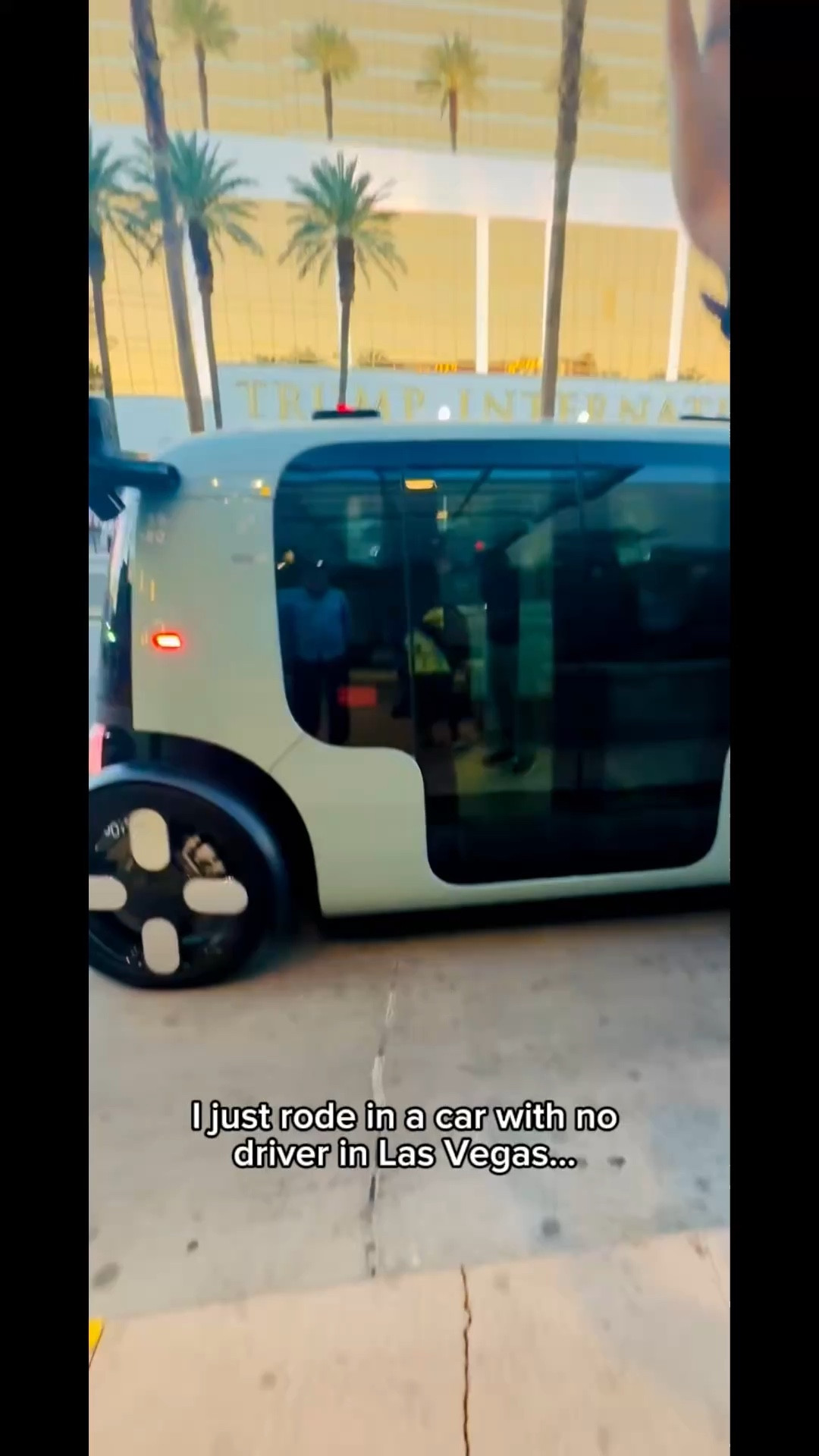 Las Vegas surprise: I rode in a Zoox self-driving car 🚗✨

No driver. No steering wheel. Just technology navigating the Strip while a curated playlist played during the ride.

One of the most futuristic experiences I’ve had in a while.

#LTKTravel #LTKvlog #LTKdayinmylife