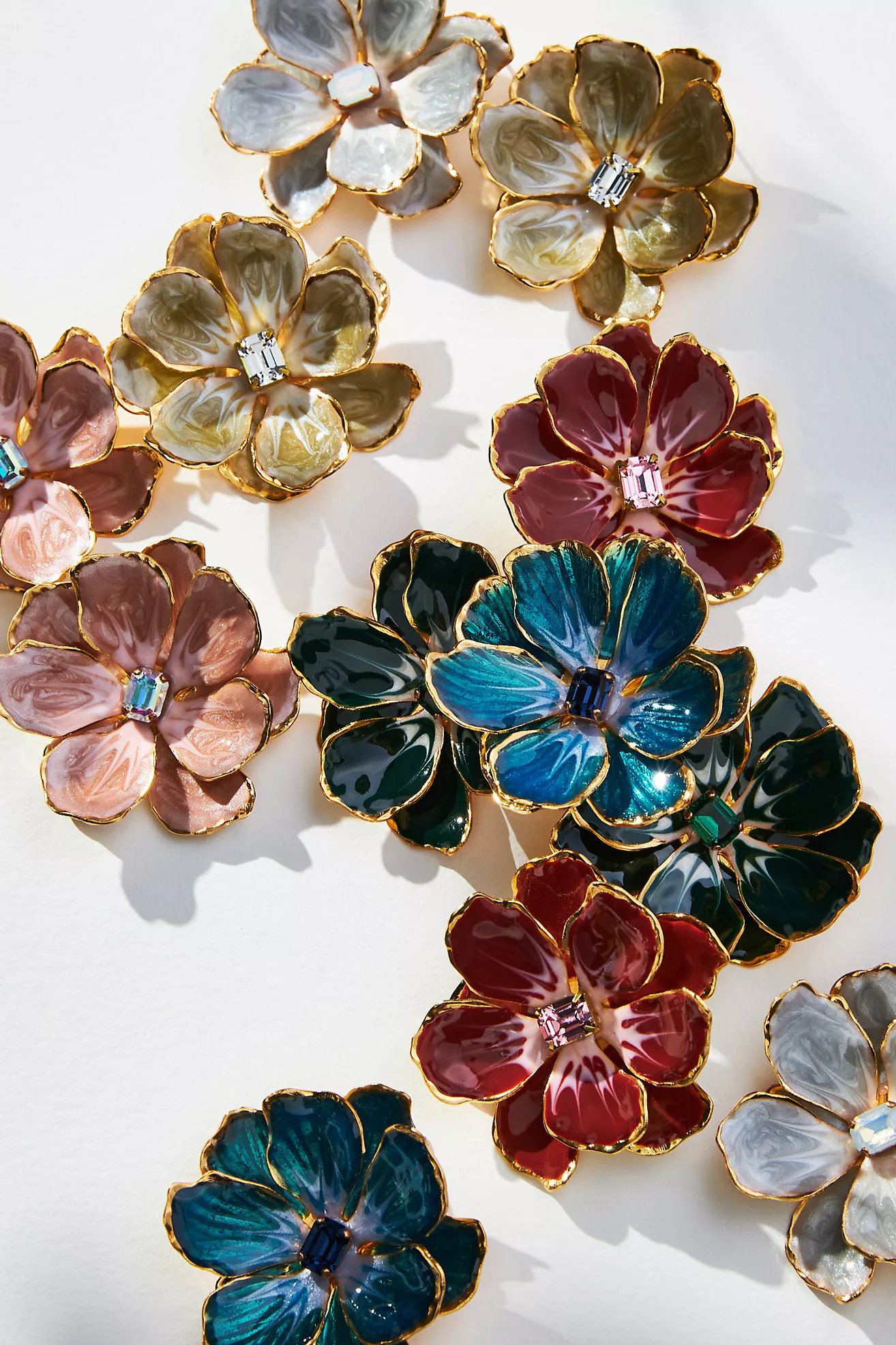 The Pink Reef Handpainted Earrings | Anthropologie (US)